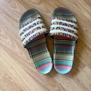 Adidas Adilette Slides The Farm Brazilian Dance Size 8 Made in Italy